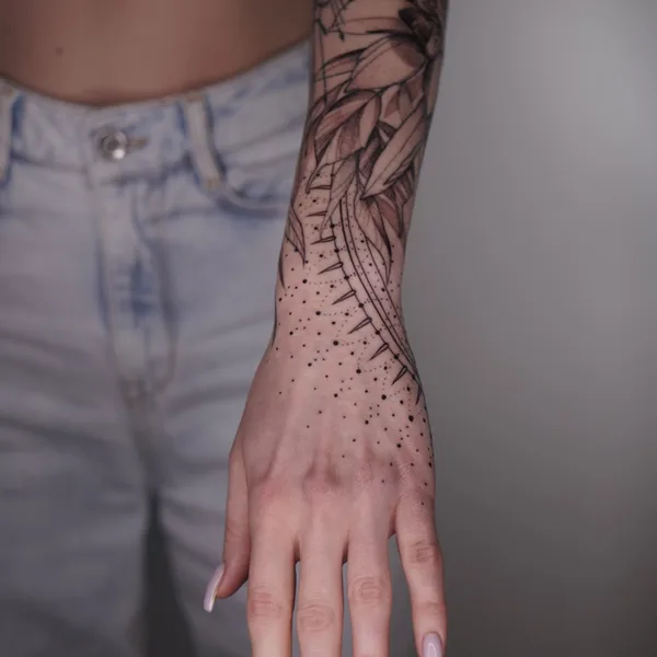 Geometric tattoo by Ivan Androsov  in Bricktown