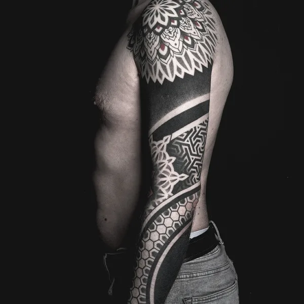 Dotwork tattoo by Oni.hori in Marietta