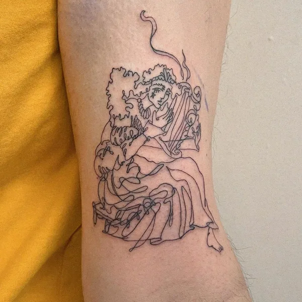 Fine Line tattoo by Mira Mariah in New York City