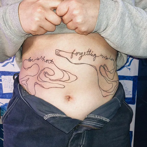 Fine Line tattoo by Mira Mariah in New York City