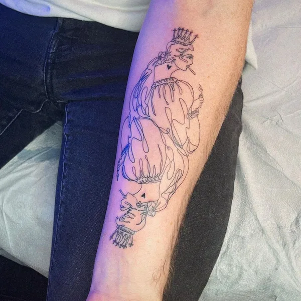Fine Line tattoo by Mira Mariah in New York City