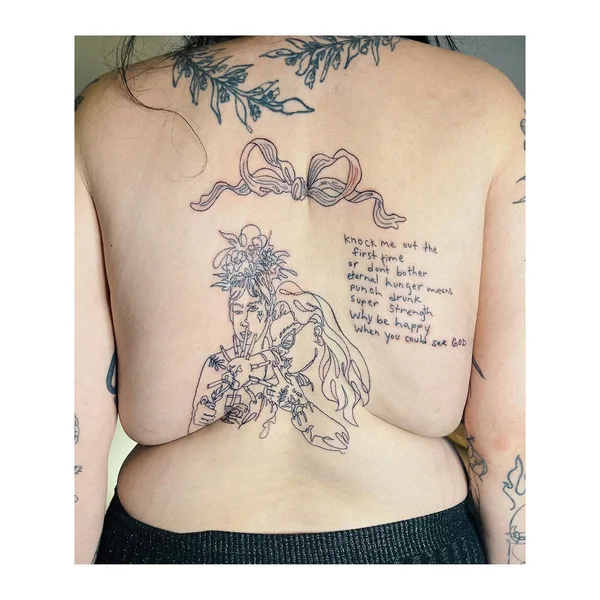 Fine Line tattoo by Mira Mariah in New York City