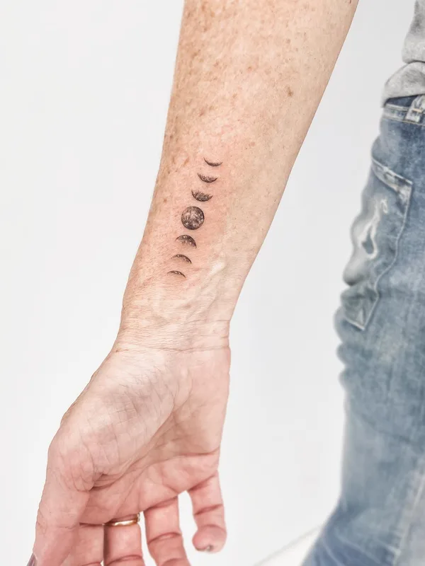female black fineline tattoo on inner wrist #63351 | Tattoo Artist Carla R