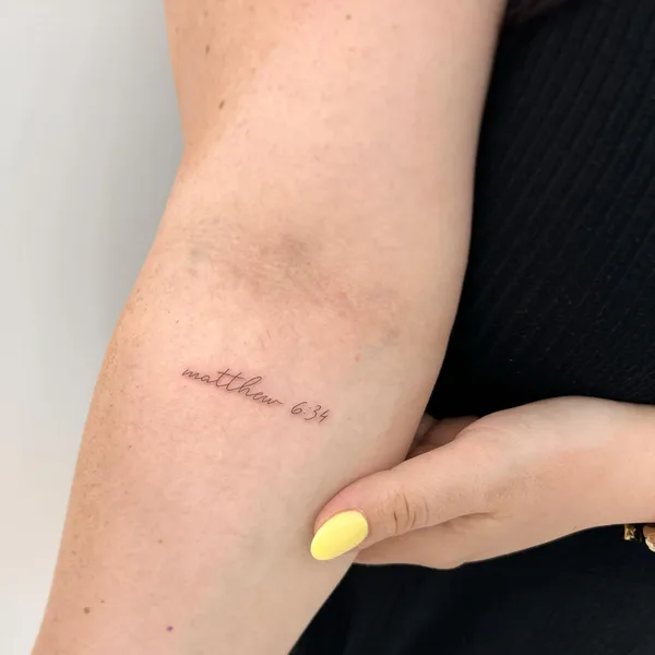 Fine Line tattoo by Carla R in New York City