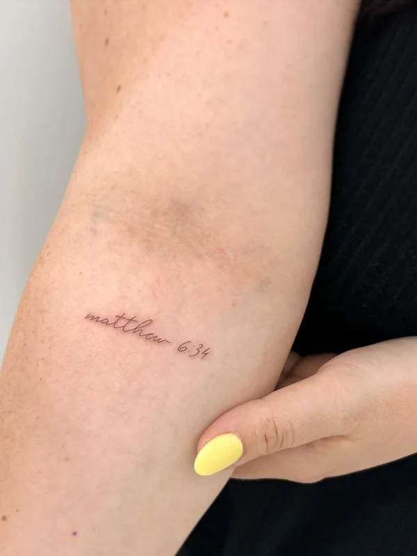 female black fineline tattoo on forearm #63356 | Tattoo Artist Carla R