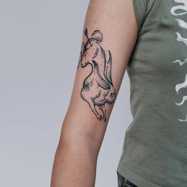 engraving tattoo by myrkur_tattoo in Oslo
