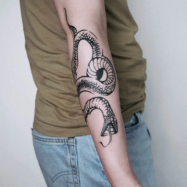 engraving tattoo by myrkur_tattoo in Oslo