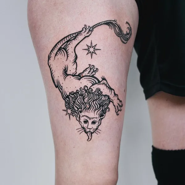engraving tattoo by myrkur_tattoo in Oslo