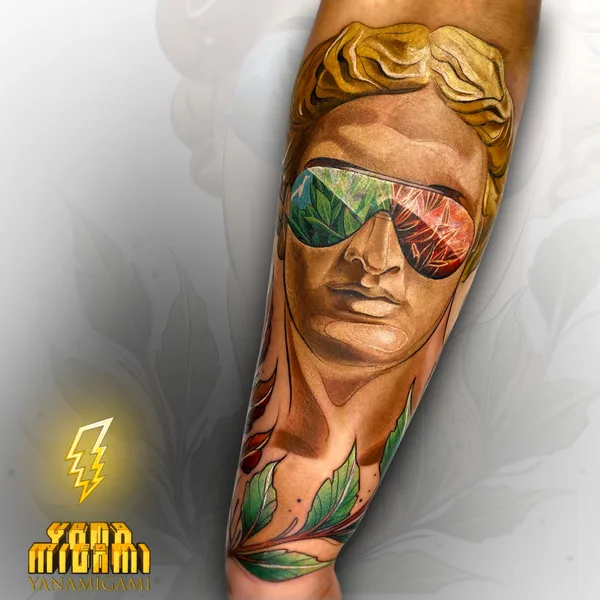 Watercolor tattoo by Яна Мигами in Moscow