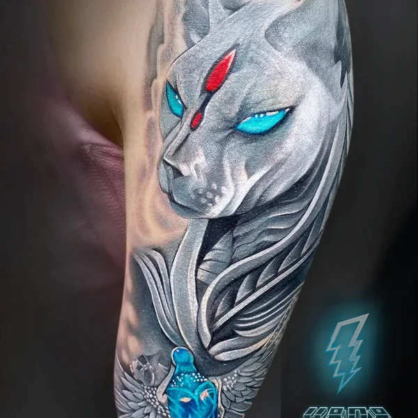Watercolor tattoo by Яна Мигами in Moscow