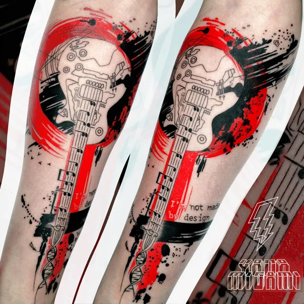 Watercolor tattoo by Яна Мигами in Moscow