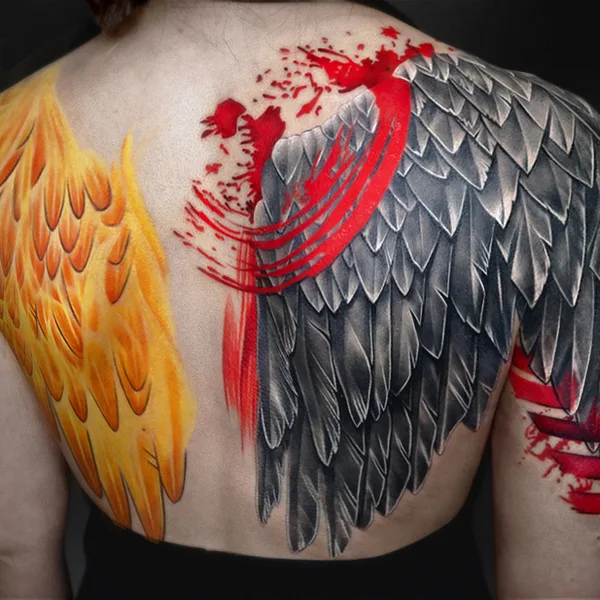 Watercolor tattoo by Яна Мигами in Moscow