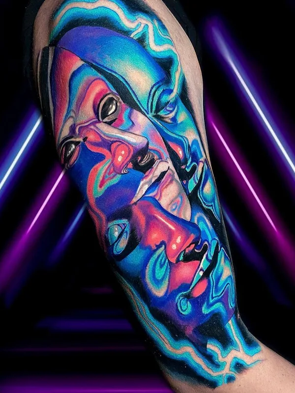 color abstract tattoo on forearm #38747 | Tattoo Artist Leonardo_tattoos