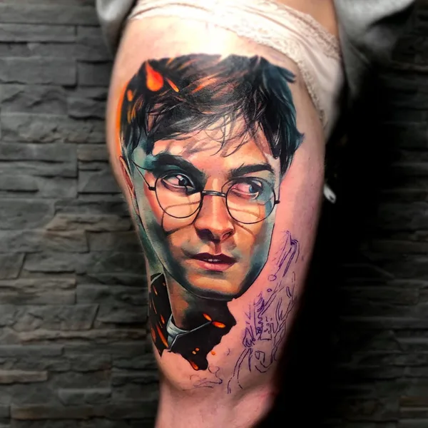 Watercolor tattoo by Julia Prozorova in Ростов-на-Дону