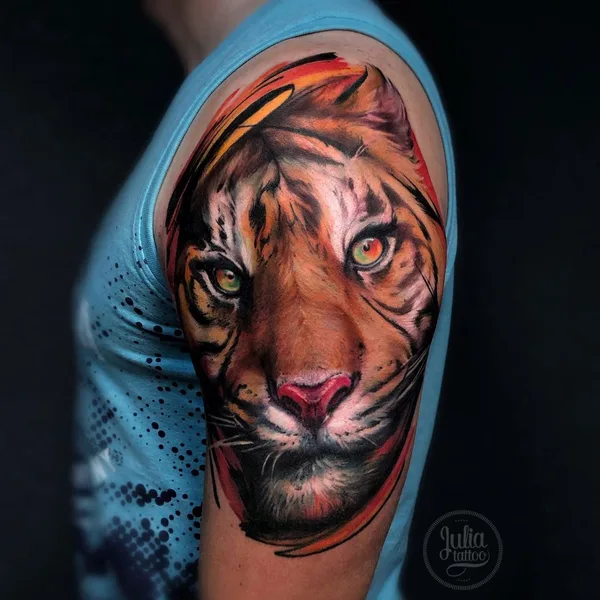 Watercolor tattoo by Julia Prozorova in Ростов-на-Дону