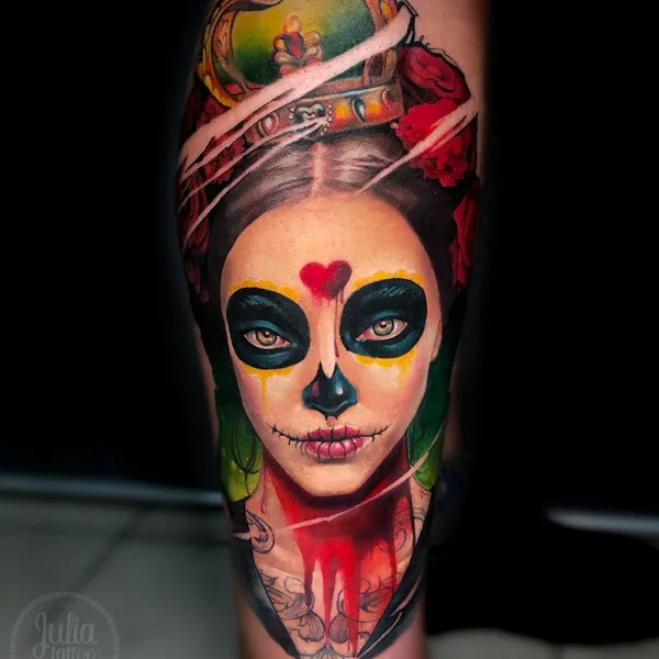 Watercolor tattoo by Julia Prozorova in Ростов-на-Дону