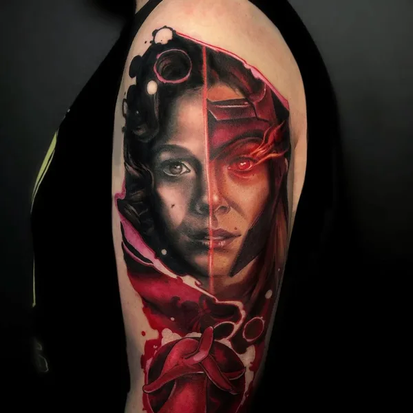 Watercolor tattoo by Julia Prozorova in Ростов-на-Дону