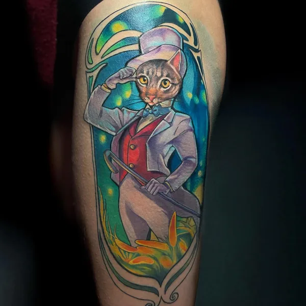 Watercolor tattoo by Julia Prozorova in Ростов-на-Дону