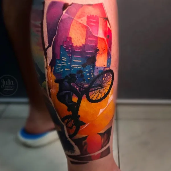 Watercolor tattoo by Julia Prozorova in Ростов-на-Дону