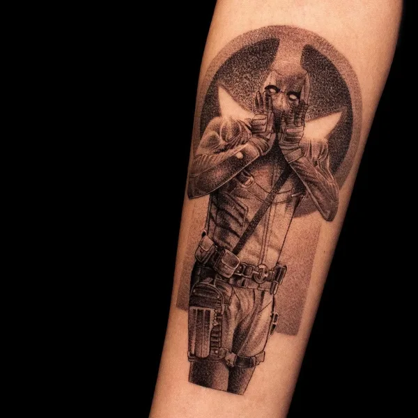 Graphic tattoo by Никита Гриненко in Ростов-на-Дону