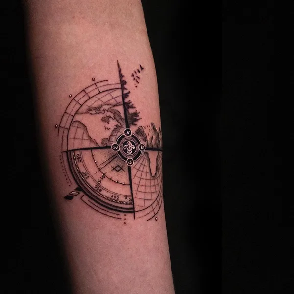 Graphic tattoo by Никита Гриненко in Ростов-на-Дону