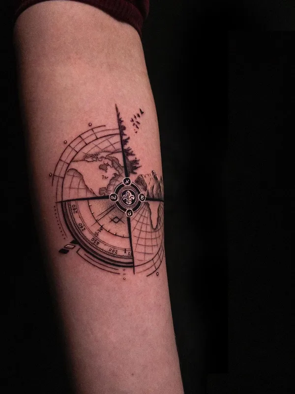 black and grey blackwork татуировка на forearm #52617 | Тату мастер Никита Гриненко
