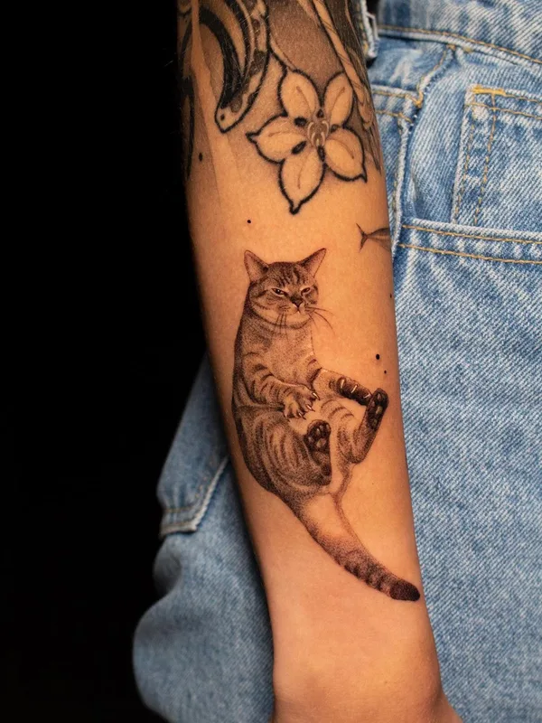 black and grey realism татуировка на forearm #52624 | Тату мастер Никита Гриненко