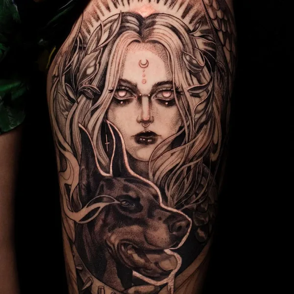 Graphic tattoo by Никита Гриненко in Ростов-на-Дону