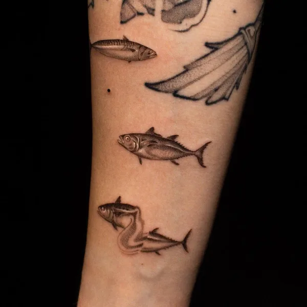 Graphic tattoo by Никита Гриненко in Ростов-на-Дону
