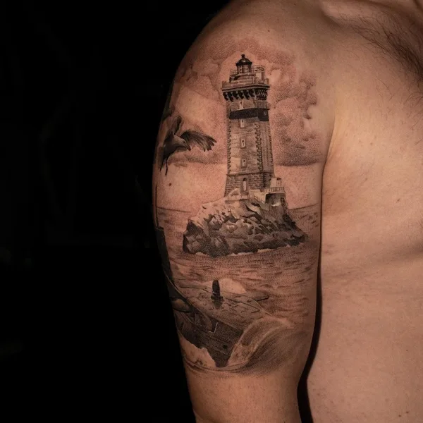 Graphic tattoo by Никита Гриненко in Ростов-на-Дону