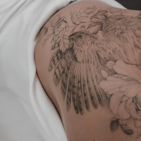 Fine Line tattoo by Юлия Равинских in Ростов-на-Дону