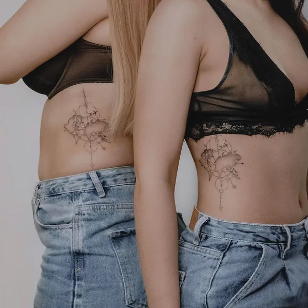 Fine Line tattoo by Юлия Равинских in Ростов-на-Дону