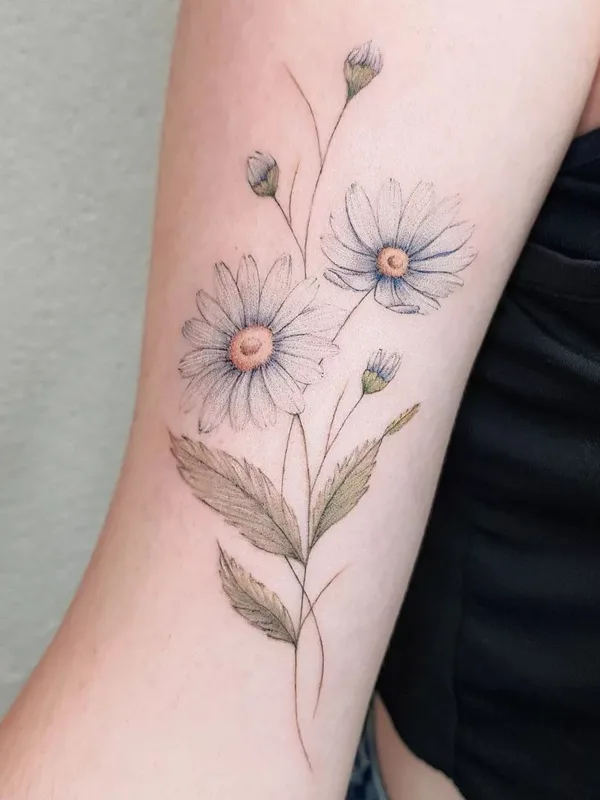 female color botanic татуировка на forearm #52702 | Тату мастер Эвелина @evelina_lem_tattoo
