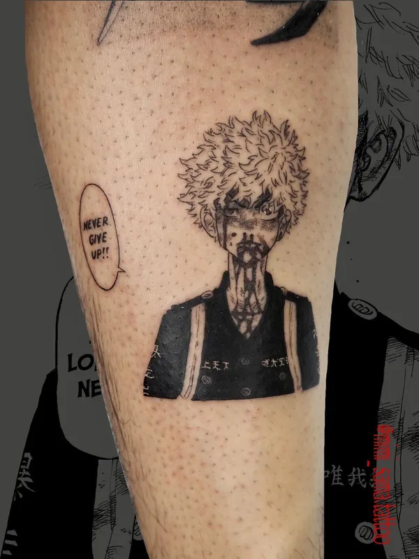 black anime 타투 부위 forearm #53953 | 타투이스트 Mimi Sama 