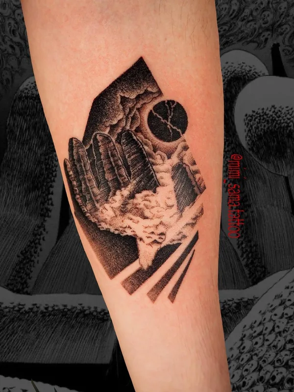 black and grey black and grey 타투 부위 forearm #53951 | 타투이스트 Mimi Sama 