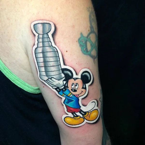 New School tattoo by Luke Cormier in Sydney