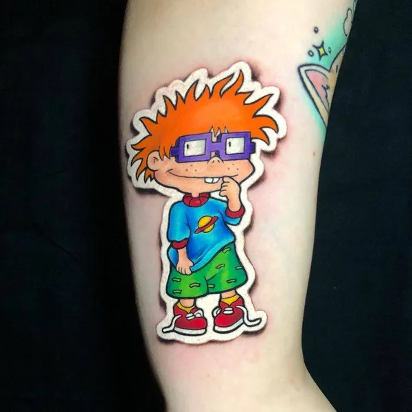 New School tattoo by Luke Cormier in Sydney