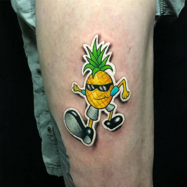 New School tattoo by Luke Cormier in Sydney