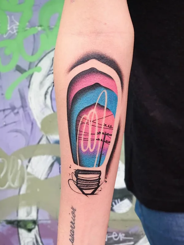 color illustrative tattoo on forearm #30804 | Tattoo Artist Sku Plux