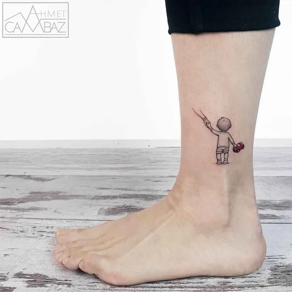 miniature tattoo by Ahmet Cambaz in Стамбул