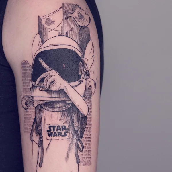 Сюрреализм tattoo by Serena Caponera in Rome