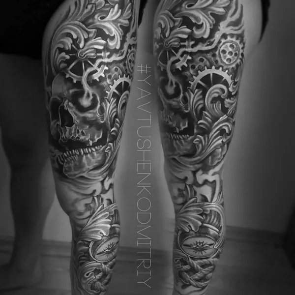 Black & Grey tattoo by Явтушенко Дмитрий