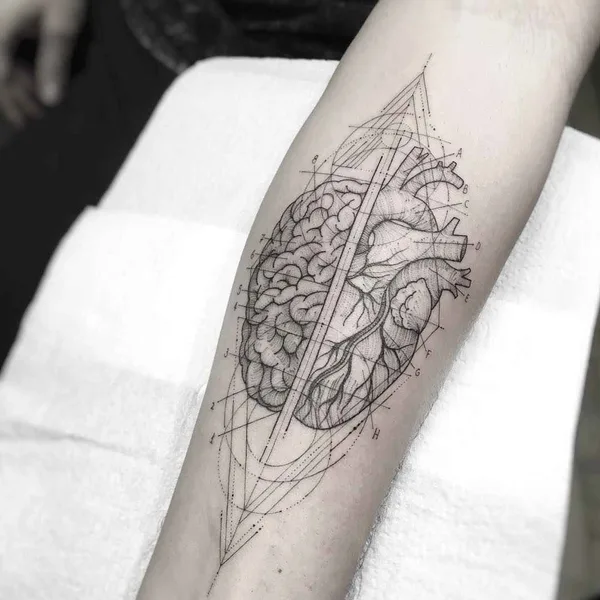 Linework tattoo by William Marin