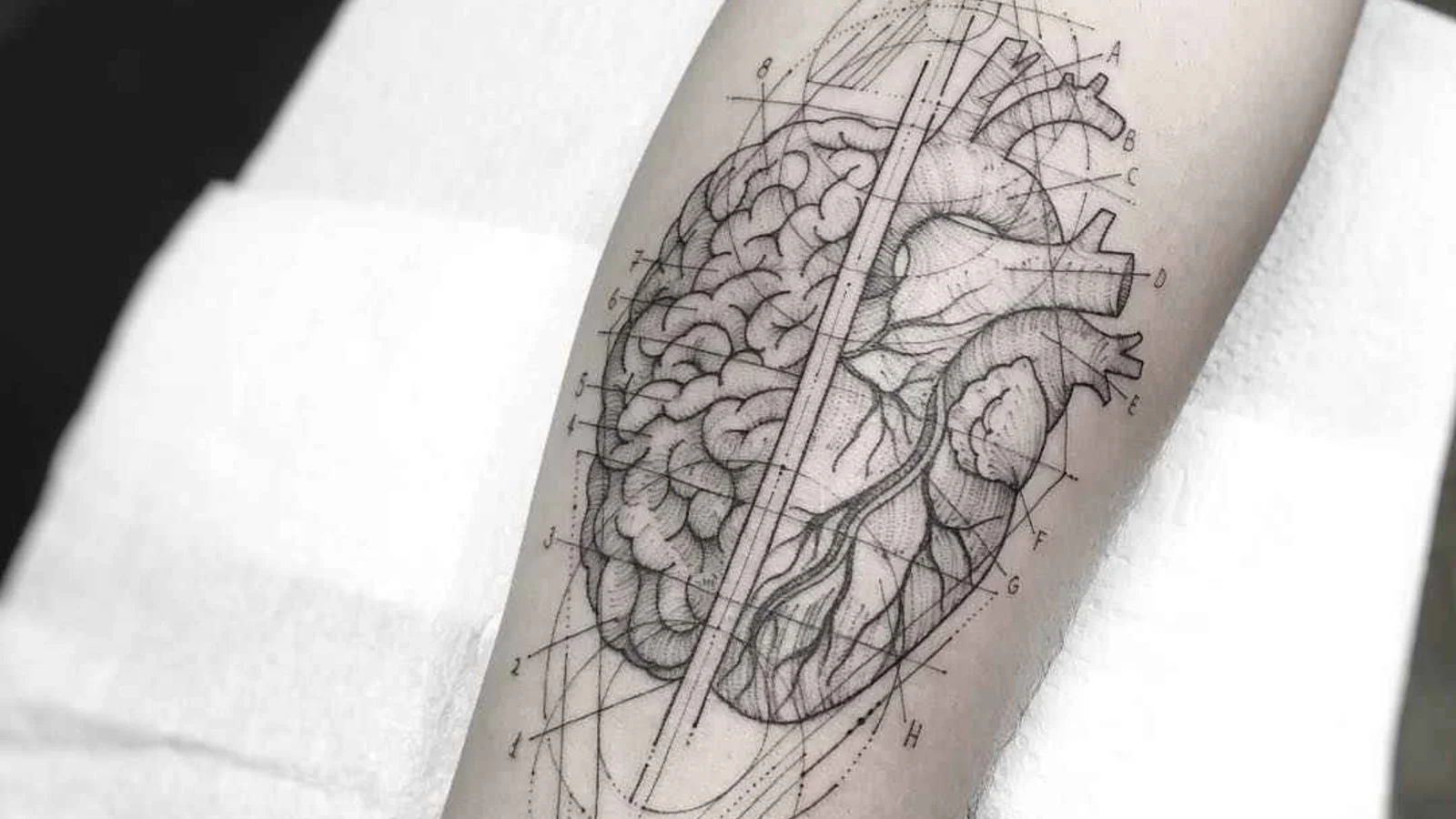 William Marin - thin minimalistic tattoo