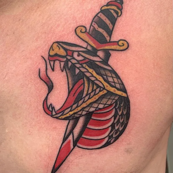 Old School tattoo by Paul Anderson in Morgantown
