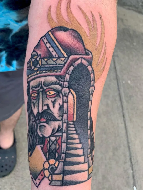 color traditional Tatuaggio su forearm #57707 | Tatuatore Paul Anderson