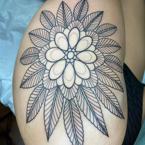 Graphic tattoo by Megan Carroll in Birmingham