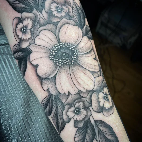 Graphic tattoo by Megan Carroll in Birmingham