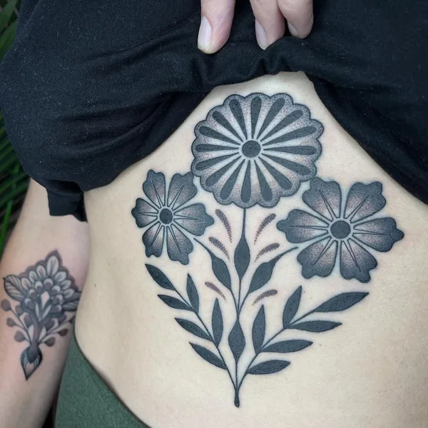 Graphic tattoo by Megan Carroll in Birmingham
