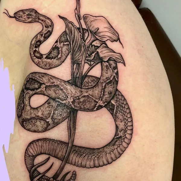 Graphic tattoo by Emily Falkowski in Rocky Hill